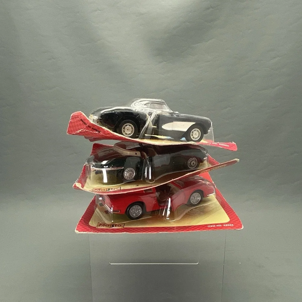 Maisto Mighty Motors Road Masters Motorized Pull‎ Back Diecast Car Lot of 3